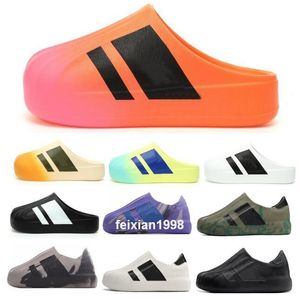 Mule Designer Woman Man Slides Slippers Sandal Adifom Superstars Luxe Mules Slip On Loafer Close Toe Flat Waterfront 2024 Trainer Sneaker Size 5 - 12