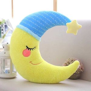 Plüschpuppen Super weiche Wolkenstar Wasser Mond Plüsch Pillow Cute Sky Serie Plüschspielzeug gefüllt hübsches Kissen Geburtstag Weihnachtsgeschenk für Mädchen H240521 7qa3