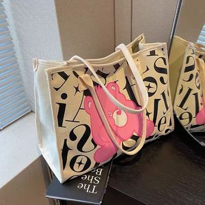 Yeni tasarımcı çanta çanta çanta omuz çantaları yumuşak tuval mini çantalar kadın çanta crossbody lüks tote moda alışveriş pembe beyaz çanta satchels çanta bayan çanta