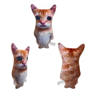 Gefüllte Plüschtiere 21 cm El Gato Katze Plüsch Spielzeug ausgestopfte lebensechte Katzen Plüschspielzeugsimulation Amerikaner Shorthair Niedliche Katzenpuppe Haustier Toys Q240521