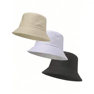 Boinas unissex verão de verão chapéu de balde feminino protetor solar algodão de algodão ao ar livre caça sunanta masculina capeau uv prevenir chapéus de hiphop