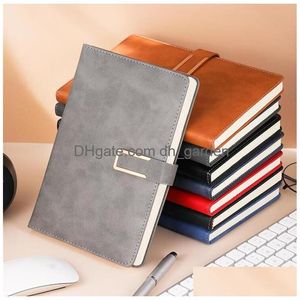 Блокноты PU Leather Journal Notepbook Vintage Botpad Magnetic Закрытие Написание классического дневника с линейной бумагой для планирования путешествий Drop D DH6OD