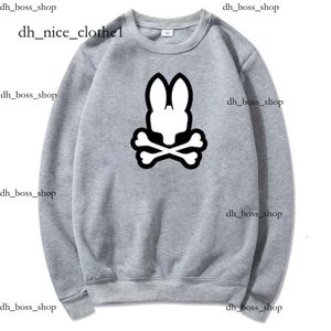 Psyco Bunny Fun Rabbit Printing Hoodies CottonSclothing Capuz do capuz roxo Medo do Sweater Sports Sweatshirts Men Pullovers Bunny Psyco Hoodie 641