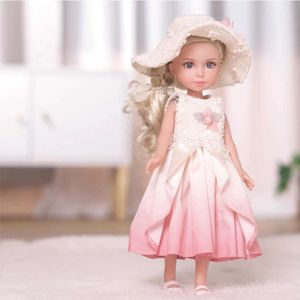 Dolls Dolls Girls Pełna winylowa księżniczka z ubraniami Cut Madup Doll Toys for Girl Friend Prezent 14 cali 34 cm 1/6 BJD S2452202 S2452203