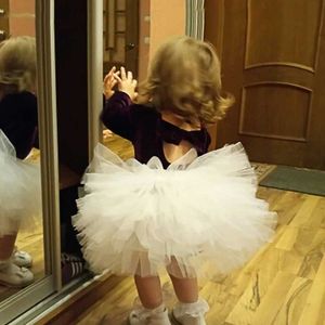 Saias saia menina tutu super fofo 6 camadas de anágua da dança de balé de balé tutu saia infantil de bolo critmas crianças roupas y240522