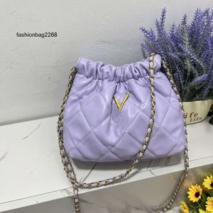 Torebka Projektantka damska nowa prosta łańcuchowa torba kubełkowa Wysokiej jakości pojedyncze ramię w torbie crossbody moda all-in-one torebka torebka torebka fqd5