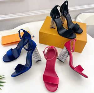 Summer Beach luxury high heels dress shoes patent lady sandals Leather 10cm party wedding office pumps shoe size 35-41 with box