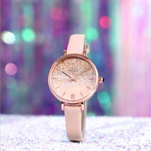 2021 Starry Sky Miboni Quartz Watch Female Amethyst Purple Smart Students Watches Beautiful Exquisite Womens Wristwatches 234G