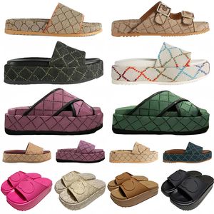 Designer Sandalen Männer Frauen Hausschuhe rutschen dicke Plattform Soled Non Slip Soft Soled Mode Home Pantoffeln Frauen tragen Strandschuh 35-44