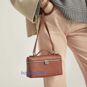 Lare Bag Lunch Box Bag Women genuine leather lunch box bag togo cowhide simple and fashionable versatile temperament handheld one shoulder makeup box bag HQ