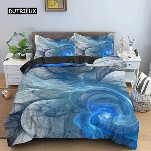 Bedding sets 3D down duvet cover psychedelic bedding deluxe with zipper 2/3 extra large comfort covers polyester H240521 IOIQ