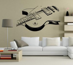 Art Guitar Wall Decals Decoração de adesivos Instrumentos musicais Arte da parede Mural adesivos pendurados Pôster GRAPHIC STARTER5868008