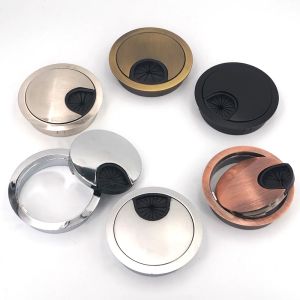 Zinc Alloy Wire Hole Cover Outlet Port Table Computer PC Desk Round Cable Grommet Line Holder 50mm/53mm/60mm/80mm