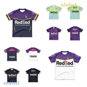 2024 Kids Melbourne Storm Mens Home Away Training Rugby Jersey