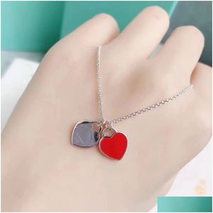 Pendant Necklaces Necklace New Designer Love Heart-Shaped Fashion Jewelry For Gold Sier Earrings Wedding Engagement Drop Delivery Pend Otbza