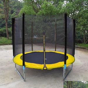 Trampolines Weather Resistant Lightweight Outdoor Round Mini Toddler Trampoline Safety Enclosure Net For Garden 230530 Drop Delivery Dhufm
