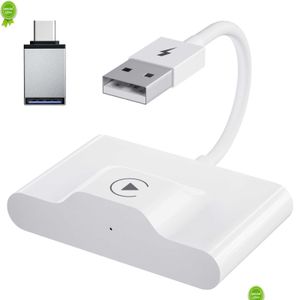 Tkanki samochodowe Nowy bezprzewodowy adapter Carplay na telefon Android 5 GHz Wi -Fi Plug Plug Play Online Aktualizacja Upuszczanie Dostawa Motor DHJGX