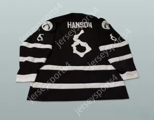 Custom John Hanson 6 Lake Charles Ice Pirates WPHL Hockey Jersey Top Stitched S-M-L-XL-XXL-3XL-4xl-5xl-6xl