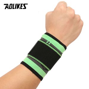 Aolikes 1pcs 3D dokuma basınçlı kayışlar fiess bileklik crossfit spor salonu güçlendirme bilek destek brace bandaj el sargıları l2405