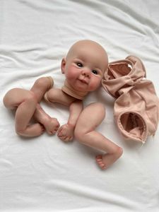 Dolls NPK 19 inch completed painting rebirth doll parts Juliet cute baby 3D painting including visible vein cloth body S2452203