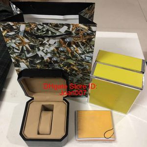 Best Quality Black Color Wood Boxes Gift Box 1884 Wooden Box Brochures Cards Black Wooden Box For Watch Includes Certificate New Bag 333o