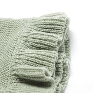 Acrilico a maglia a maglia solida 70 da 90 cm per bambini ragazze girano la coperta di sicurezza neonato per tutte le stagioni