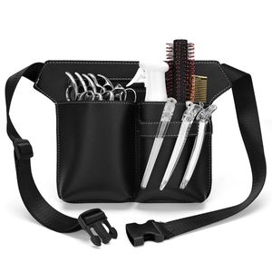 Barber PU Leather Hair Scissor Bag Clips Comb Case Holster Bags Holder Tool Salon Waist Pack Belt Hairdressing Bag 240522
