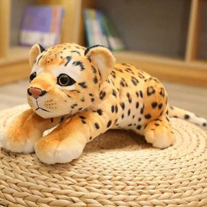 Bambole peluche 30 cm Animali di peluche morbidi tigre giocattoli peluche cuscino leone kawaii bambola cotone girl giocattoli leopardi per bambini decorazioni per la casa h240521 c5tc