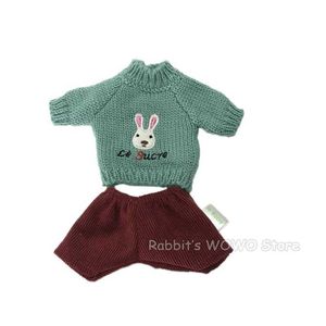 Плюшевые куклы 30 см/45 см/60 см. Кукла одежды для кроликов Le Sucre Rabbits/Cats/Bears Plush Toys Dress Fuster Accessories для кукол BJD для девочек H240521 QMK1