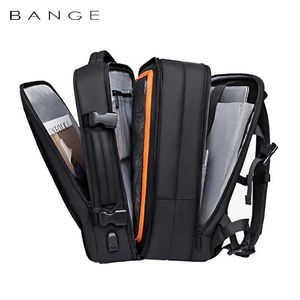 أكياس في الهواء الطلق Bange Mens Backpack Travel Prainpack 17.3 بوصة محمول حقيبة ظهر Mens كبيرة السعة المشي لمسافات طويلة على ظهر حقيبة ظهر Mens Q240521