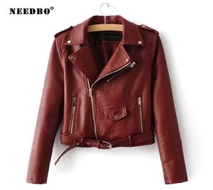 Faux Leather Jacket Woman Biker Casual Autumn Winter Leather Jacket Women Moto Chiina JacketOutwear Zipper Coat Female5792277