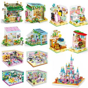 Blocks Girl Assembly Game Building Building Buildings Princess Garden Learning Room Space Models Regali Compatibilità H240522