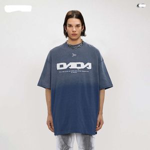 Louovdy sommar ny kortärmad mäns t-shirt casual ren bomull plysch kant lapp broderad erosion ull tyg kortärmad topp trendig