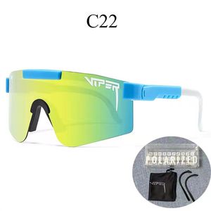 Mężczyźni okulary przeciwsłoneczne projektantki sportowe okulary przeciwsłoneczne Pit Vipers Riding HD UV400 Dobra jakość TR90 Luksusowe szklanki ochroną Oczy Okulasy Ograniczne 20 kolorów