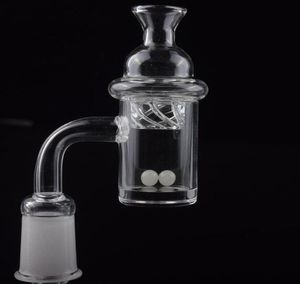 Kwarc Banger Terp Pearl Cyklon Spinning Carb Cap 25 mm Płaska górna 45 90 stopni kwarc paznokcie 10 mm 14 mm 18 mm dla platform olejowych Bong2149401