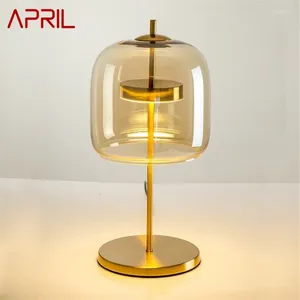Masa lambaları April Nordic yaratıcı lamba çağdaş masa ışığı ev başucu dekorasyonu için lider