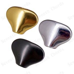 6st Metal Fish Tail Shape Guitar Tuning Peg Tuners Machine Head Buttons Knob Handle Tip Gold Black Chitar Guitar Accessories