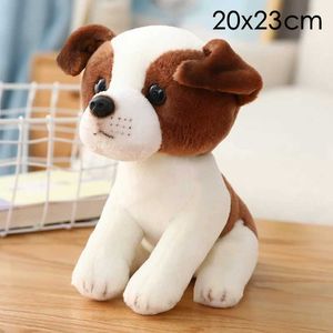 Plüschpuppen 1pc schöne Simulation lebensee Hund Kinderpuppen Corgi Bulldog Pomeranisch gefülltes Haustier Weiches Tierspielzeug für Kinder Geburtstagsgeschenk H240521 Hfqd