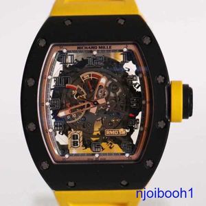 Highend RM Запястья Watch RM030 Limited Edition 42*50 мм углеродные золотые внутренние рамки Автоматические механические турбиллинские часы хронограф