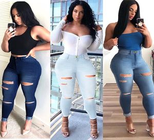 Projektant 2020 Nowe spodnie dżinsy do mody Kobieta wysoka talia rozciąganie Slim Seksowne spodnie ołówkowe Slim Retro Jeans7806967