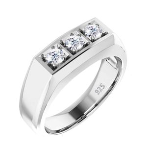 Anello di pietra pesante 3 per uomini e donne sterling argento 925 designer certificato Accessori per gioielli di lusso per femmina 240509