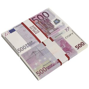 Funny Toys Paper Money 500 Euro Toy Dollar Bills Realistic Fl Print 2 Sided Play Bill Kids Party And Movie Props Fake Pranks For Adts Otfkr