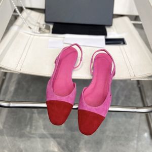 designerskie sandały klasyczne okrągłe palce jagnięta skórzana gruboziarna wysokiej jakości płaskie obcasy wygodne buty na swobodne buty biurowe baletowe buty taneczne
