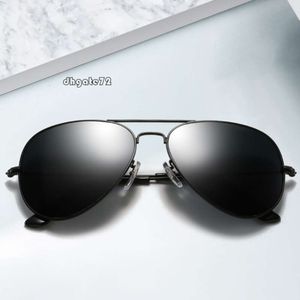 sunglasses men 3026 Metal Fashion Optics Tempered Glass Stainless Steel Men's and Women's Sunglasses Pilot Toad Mirror