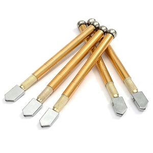 Glass Cutter Diamond Tip Steel Blade Cutting Tool Oil Feed Glass Cutter Antislip Metal Handle 173mm For Hand Tool Glass Cutting