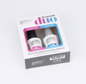 最高品質のトップベースコート最新のファッション浸漬ジェルラッカーハーモニーマニキュアカラーLED UV GEL LAQUE NAIL ART GEL POLISH 2PCS4458761