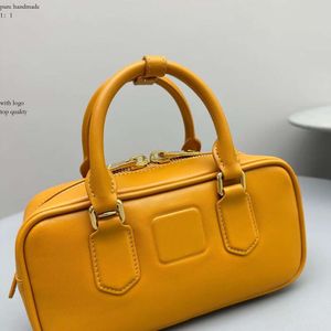 Premium -Qualität Designer -Bag Home Bag Bowling -Tasche Kleine Quadratmotentasche Cowhide Bag Handtasche einzelner Schulter -Cross -Body -Frauen -Tasche Sattelbeutel 405