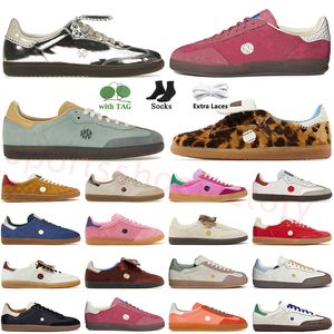 Gales clássico Bonner Pony Sapatos de leopardo designer masculino Mulheres Indoor Vegan Notitle Consortium Pink Velvet Black Goma Branco Sporty Platform Sneakers Trainers