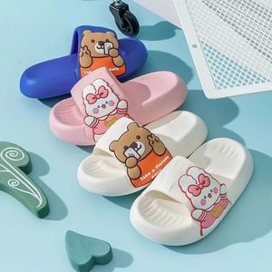 Children Slippers Summer Cute Anti Slip Boys Cartoon Soft Soled Girls Bathroom Kid Home 240516