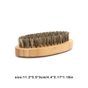 Beard Brush Brestles Bambu Mustasch Tools Borstar Dagliga hälsosamma ansiktsförsörjningsrengöring Rakning Face Hållbar återanvänd